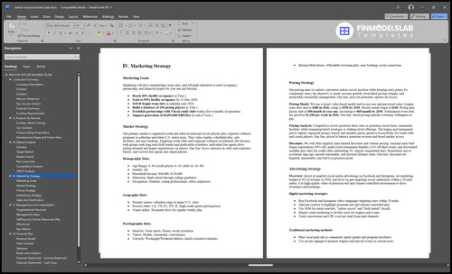 indoor soccer business plan marketing plan financialmodelslab