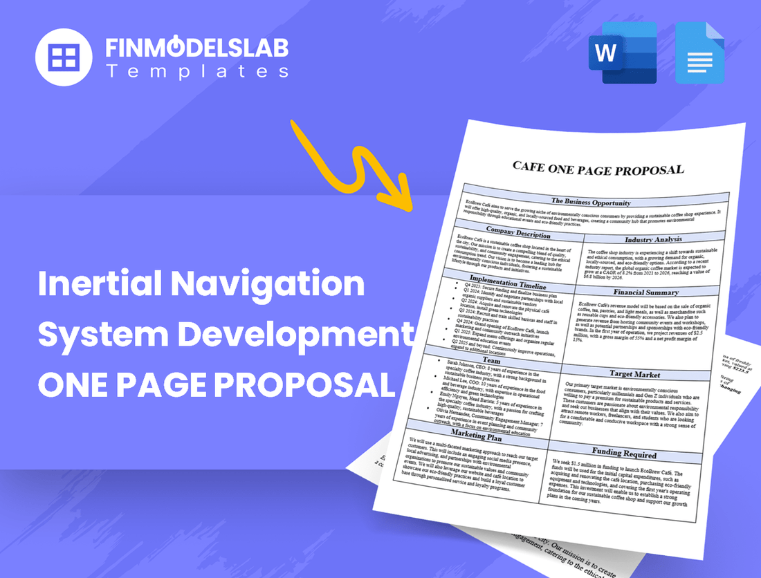Inertial Navigation System Development Business Proposal
