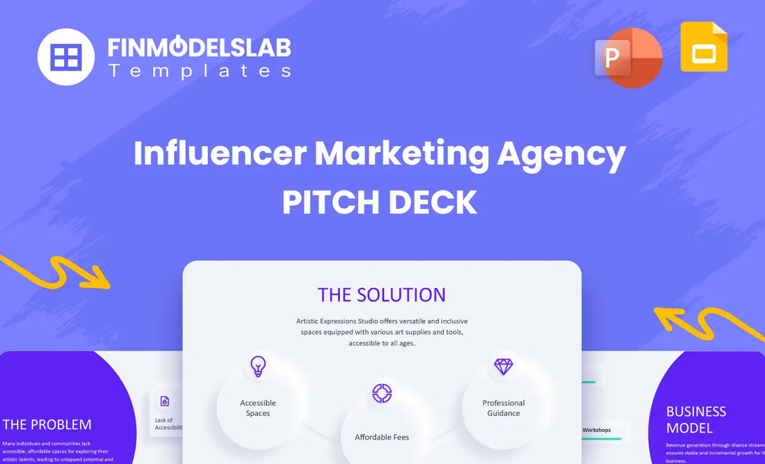 Influencer Marketing Agency Pitch Deck Head Image Financial Models Lab
