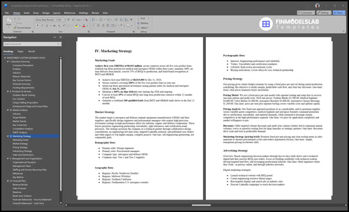 investment casting business plan marketing plan financialmodelslab