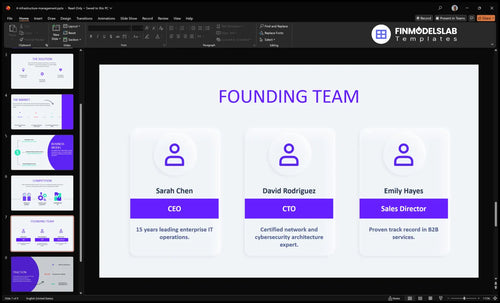 it infrastructure management team slide financialmodelslab