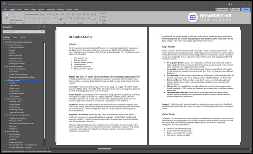 kosher restaurant business plan marketing analysis financialmodelslab