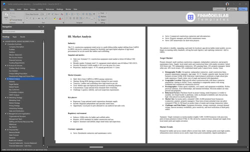 ladder rental business plan marketing analysis financialmodelslab