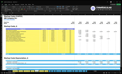 landlord verification financial model capex financialmodelslab