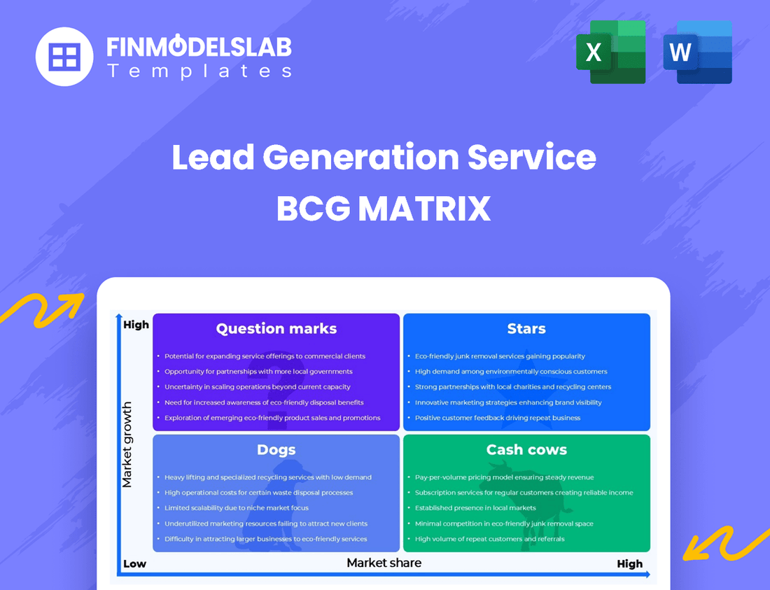 Lead Generation Service BCG Matrix
