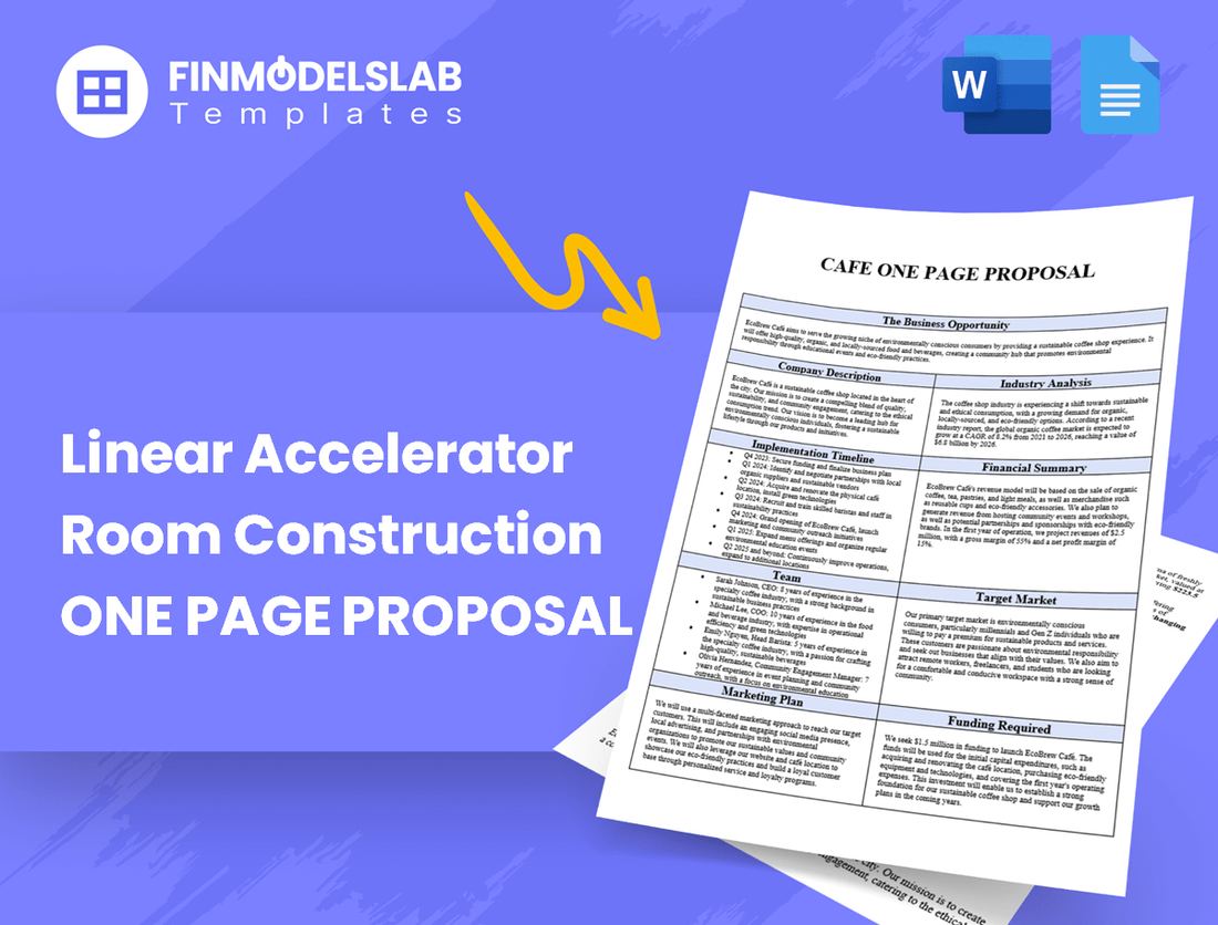 Linear Accelerator Room Construction Business Proposal