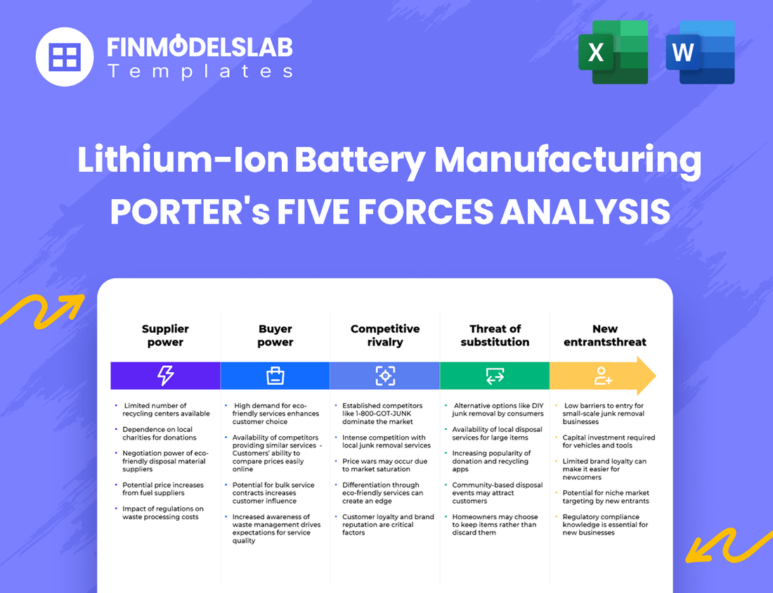 Lithium-Ion Battery Manufacturing Porter