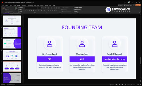 lithium ion battery manufacturing team slide financialmodelslab