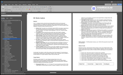 loan officer training business plan marketing analysis financialmodelslab