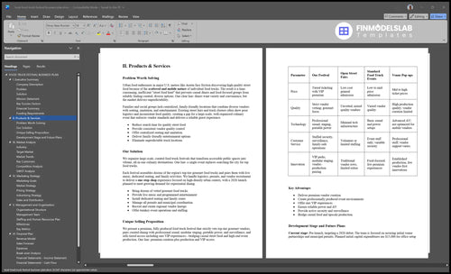 local food truck festival business plan product financialmodelslab