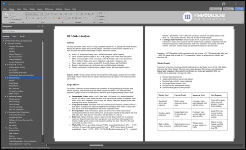 lottery ticket sales business plan marketing analysis financialmodelslab