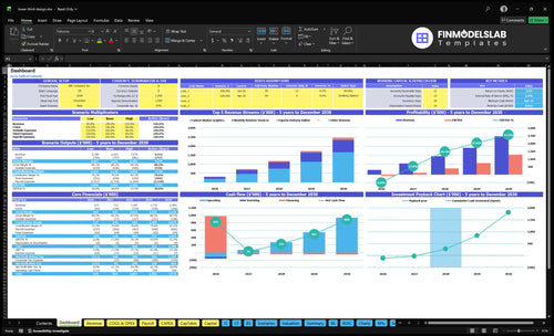 lower third design financial model dashboard financialmodelslab