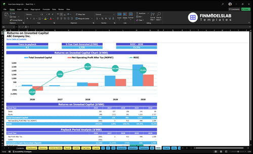 lunar base design financial model roic financialmodelslab
