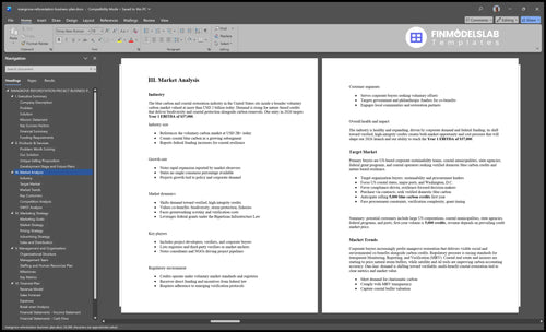 mangrove reforestation business plan marketing analysis financialmodelslab