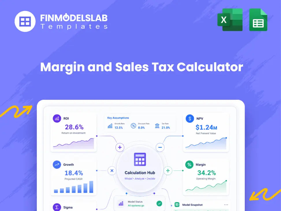 Margin and Sales Tax Calculator