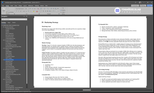 marketing agency business plan marketing plan financialmodelslab