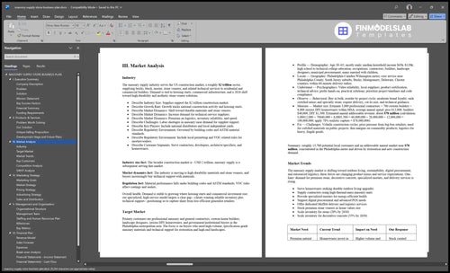 masonry supply store business plan marketing analysis financialmodelslab