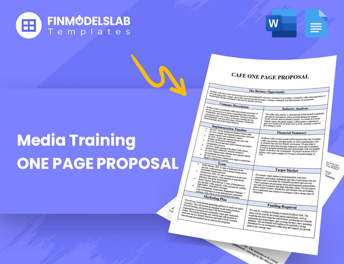 Media Training Business Proposal