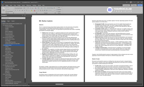 menu board design business plan marketing analysis financialmodelslab