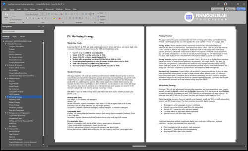 merchant services business plan marketing plan financialmodelslab