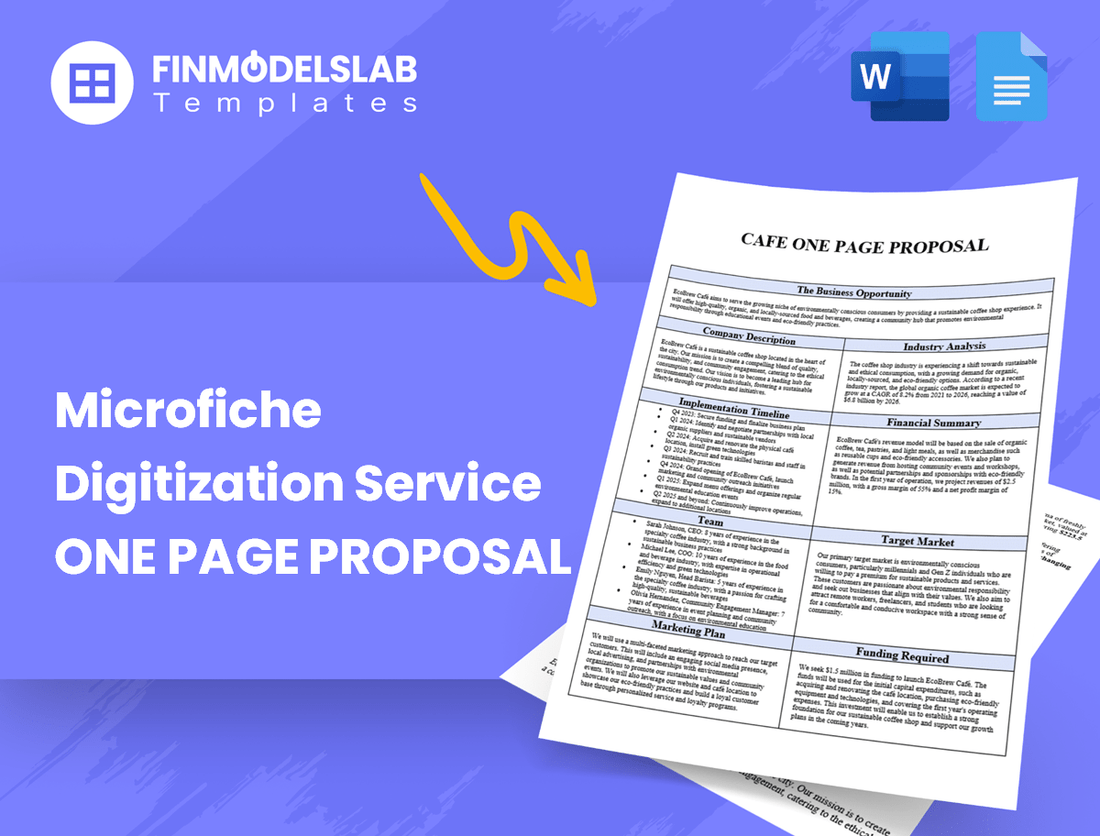 Microfiche Digitization Service Business Proposal