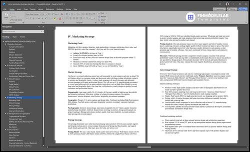 mirror production business plan marketing plan financialmodelslab