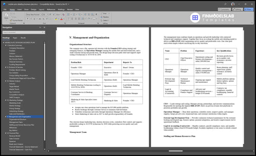 mobile auto detailing business plan management financialmodelslab