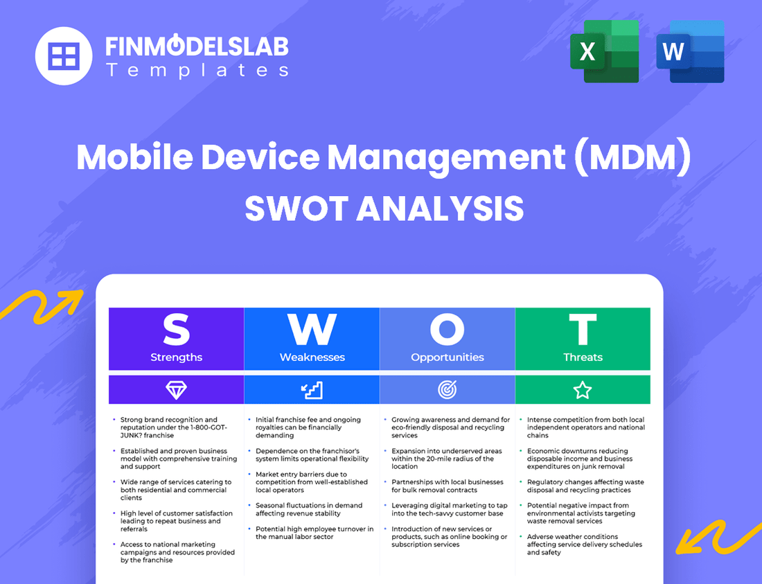 Mobile Device Management (MDM) Business SWOT Analysis