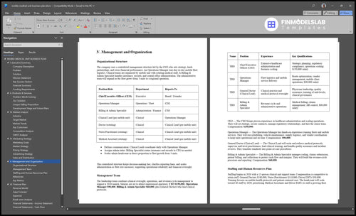 mobile medical unit business plan management financialmodelslab