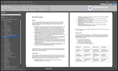 mobile propane delivery business plan marketing analysis financialmodelslab