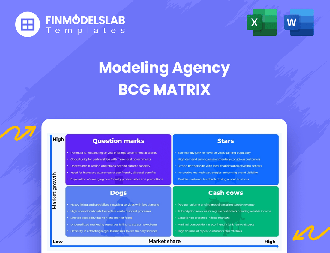 Modeling Agency BCG Matrix