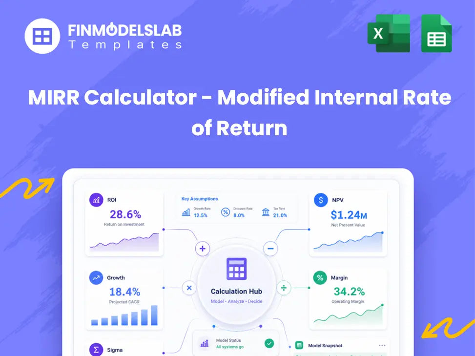 MIRR Calculator - Modified Internal Rate of Return