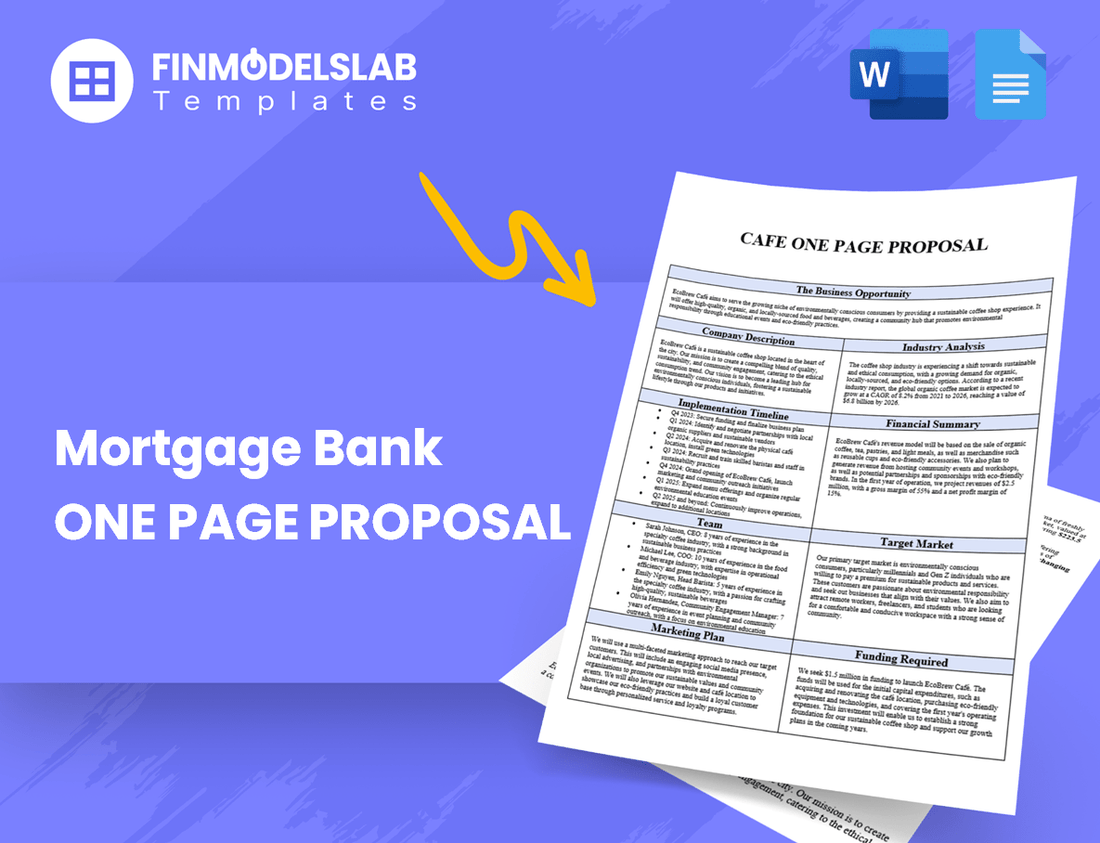 Mortgage Bank Business Proposal