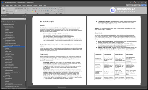 nail bar business plan marketing analysis financialmodelslab