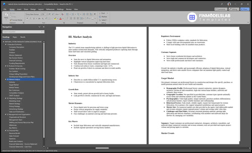 natural stone manufacturing business plan marketing analysis financialmodelslab