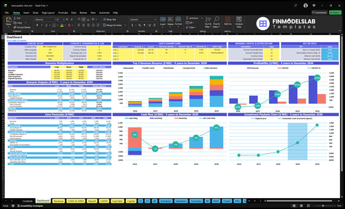 naturopathic clinic financial model dashboard financialmodelslab