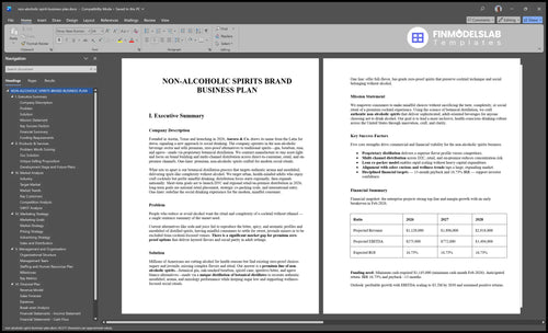 non alcoholic spirit business plan executive summary financialmodelslab