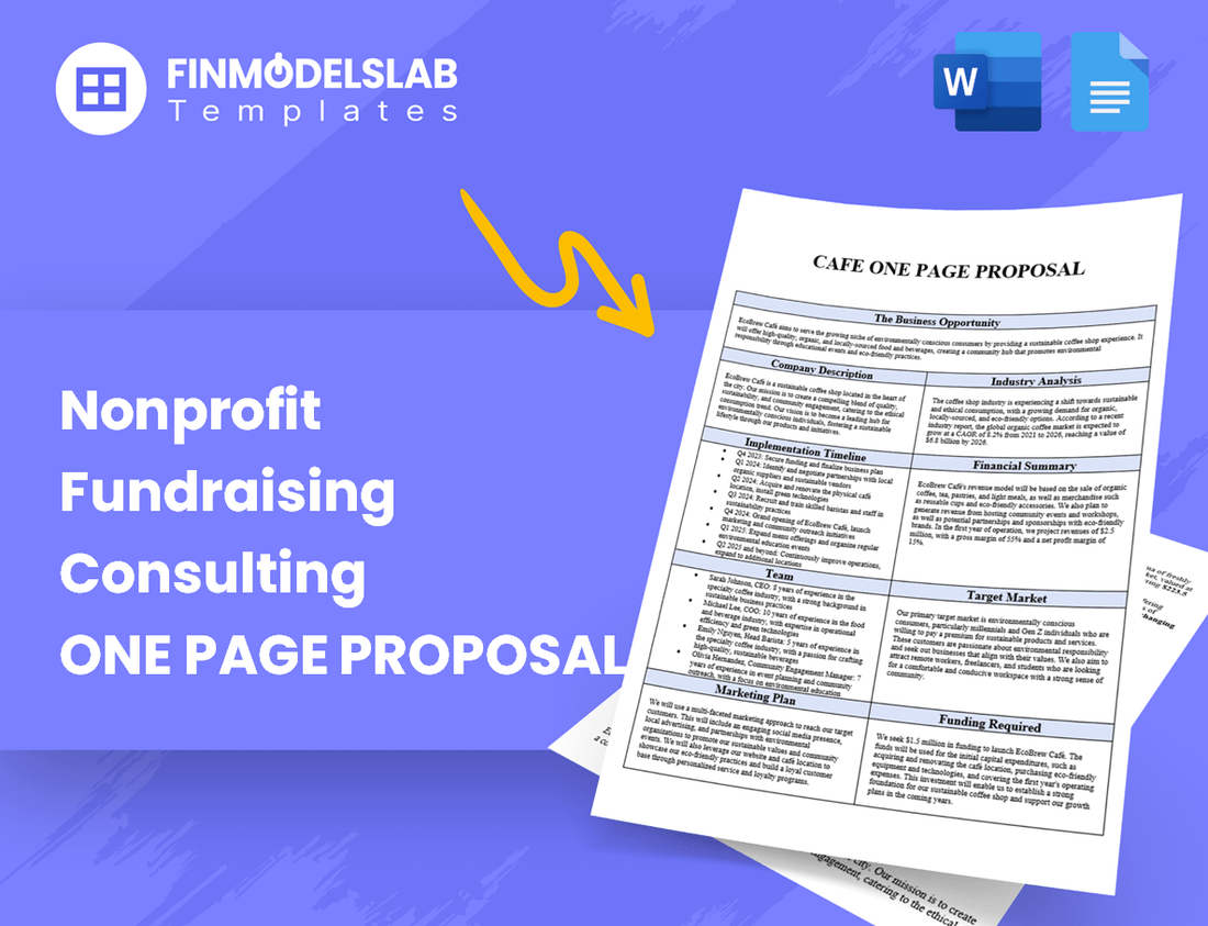 Nonprofit Fundraising Consulting Business Proposal