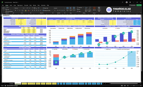 nursing home financial model dashboard financialmodelslab