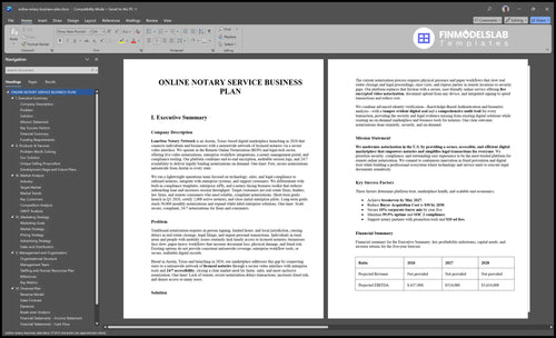 online notary business plan executive summary financialmodelslab