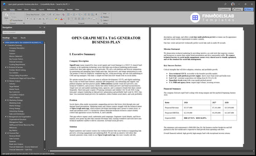 open graph generator business plan executive summary financialmodelslab