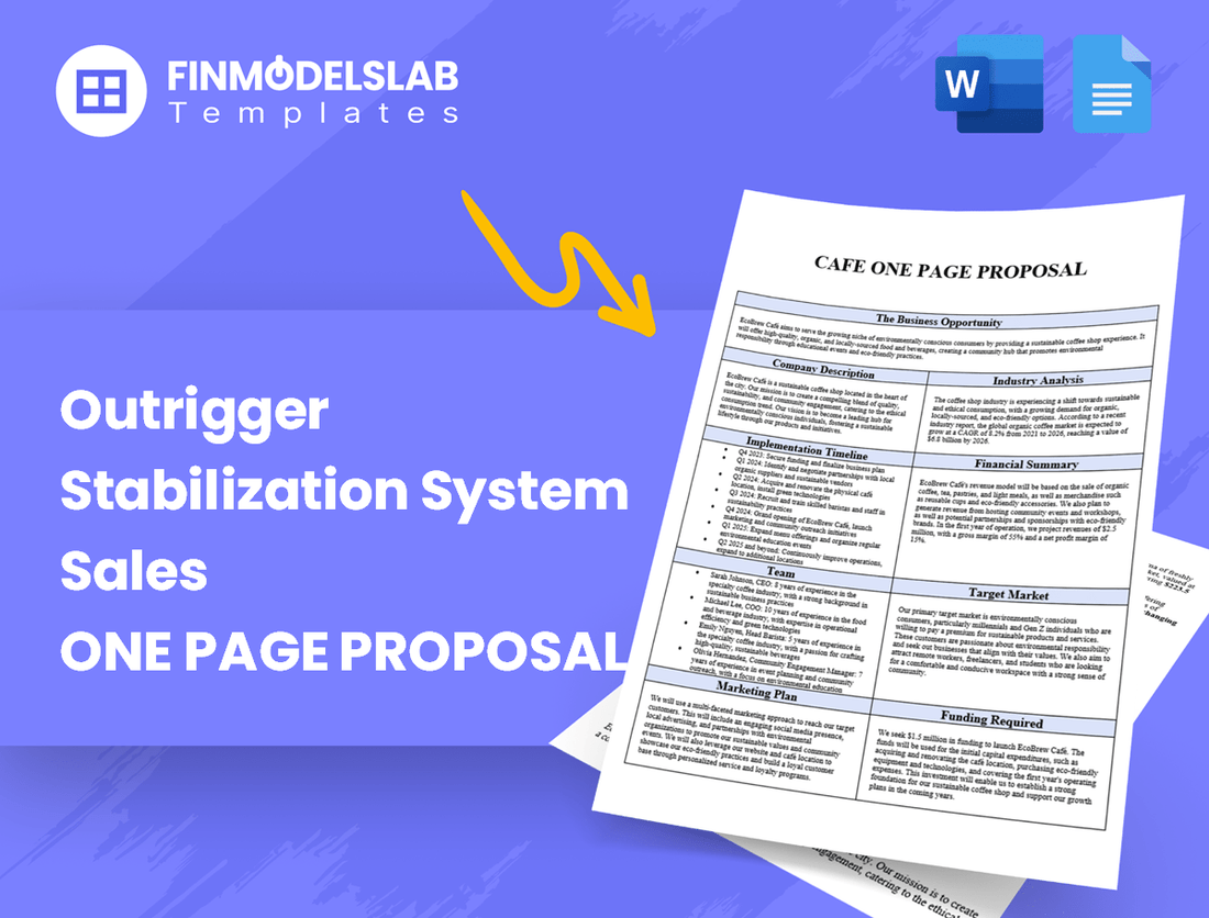 Outrigger Stabilization System Sales Business Proposal