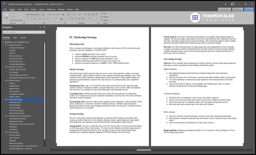paintball field business plan marketing plan financialmodelslab