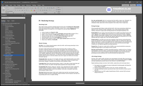 pan asian restaurant business plan marketing plan financialmodelslab