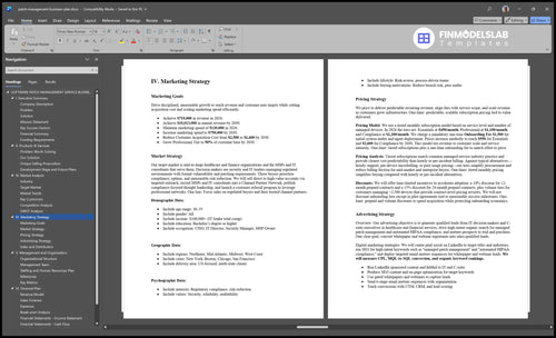 patch management business plan marketing plan financialmodelslab