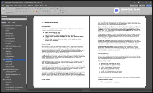 pattern making course business plan marketing plan financialmodelslab