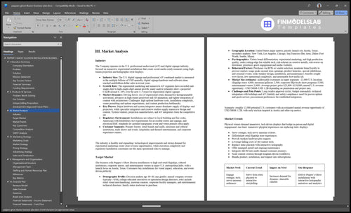 peppers ghost illusion business plan marketing analysis financialmodelslab