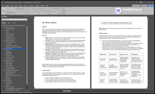 perovskite solar cell business plan marketing analysis financialmodelslab