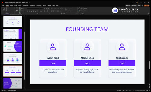 personal chauffeur team slide financialmodelslab