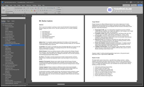 pet hotel business plan marketing analysis financialmodelslab